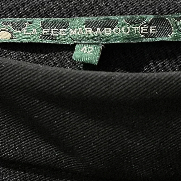 📍La Fée Maraboutée – Slim Black Pants with Zip Detail – Size 42 - Picture 2 of 12